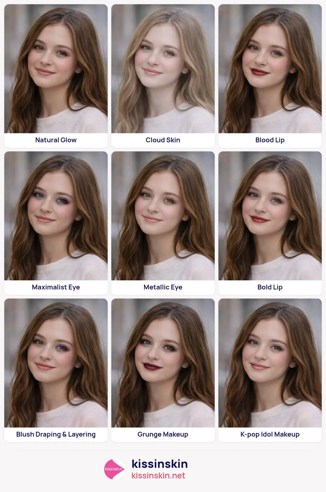 9가지 K-뷰티 메이크업 결과